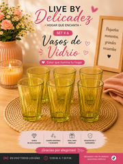 Vaso de Vidrio Ref:
